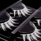 DIY white eyelashes manga Cosplay Feather Lashes full strips False Eyelashes Natural Thin Band Little Devil Eyelashes cos makeup