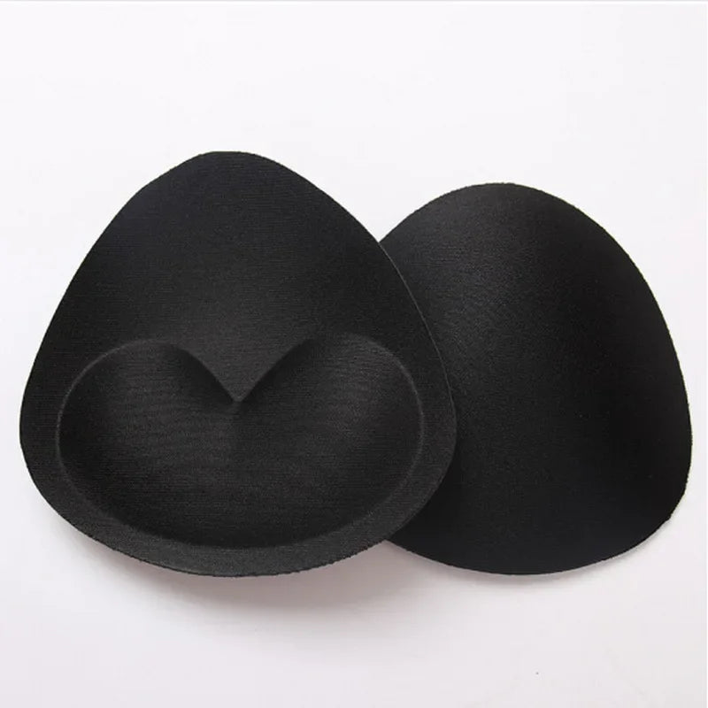Swimwear Silicone Bra Inserts Push Up Padded Thick Sponge Breast Lift Pads Women Breathable Swimsuit Bikini Cup Enhancer