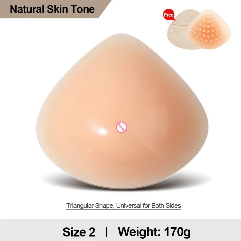 Silicone Fake Breast For Mastectomy Balance Body Artificial Breast Form Prosthesis Post-Surgery Bra Enhancement Inserts