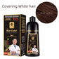 Hair Color Shampoo for Gray Hair 3 in 1 Black Hair Dye Shampoo for Women&Men Natural Herbal Safety Nourishing Hair Care Cream