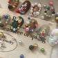 12Grids Christmas Red/Green Pearl Nail Rhinestone Mixed Size Pearlescent Colorful Beads Nali Charms Christmas Manicure Jewelry A