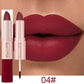 1/3pcs 2 in 1 Velvet Matte Lipstick Set Double Head Lip Gloss Kit Non-stick Cup Lip Tint Long Lasting Waterproof Lipstick Makeup