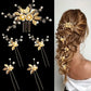 5 Pcs Crystal Luxury Hair Accessories Set Sweet Romantic Women's Bride Party Wedding Accessories Jewelry Hair Clip Hair Comb Set