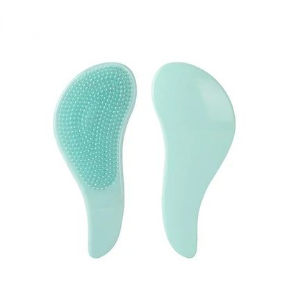 1pcs Marbled Soft Tooth Comb Anti-static Hair Brush Handle Entangle Detangling Comb Shower Massage Comb Salon Hair Styling Tools