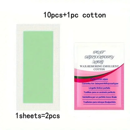 10/20/30/50 Pcs Depilatory Wax Strips For Hair Removal Wax Paper Cold Wax Strips Paper For Face Neck Arm Leg Body Beauty Tools