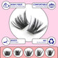 8-16MM Individual Cluster Lashes Set Natural Faux Mink Lashes Reusable DIY Tray Lash Extension Thick Volume False Eyelashes Kit
