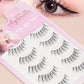 10 Pairs Natural Eye Lashes Faux Mink Eyelashes Winged End Eye Elongated Eyelashes Natural Long Manga Lashes Fake Lashes Makeup