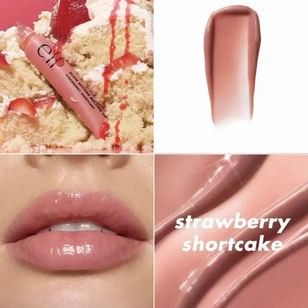 Elf Lip Gloss 6-Colors Lip Balm Optional Lightweight Hydrating Repairing Improve Dryness Plump Lips Makeup Christmas Gift Woman