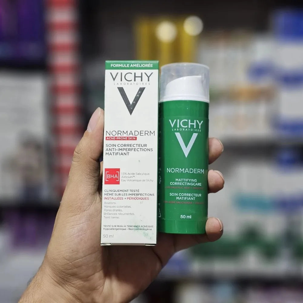 Vichy 50ml Oil Control Matte Lotion For Acne Prone Skin Hydrating Moisturizer Anti Blemish Formula Fast Absorbing Face Treatment