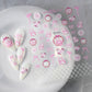 1PC 5D Macaron Flower/Fruit Nail Charms Sticker Embossed Bear/Rabbit/Letter Nails Slider Decals Summer Adhesive Manicure Decor&Y