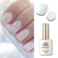 BORN PRETTY Milky Jelly Rubber Base Gel for Gel Nail Polish 15ml Russian Self-leveling Nude Color Soak Off Semi Permanent UV Gel