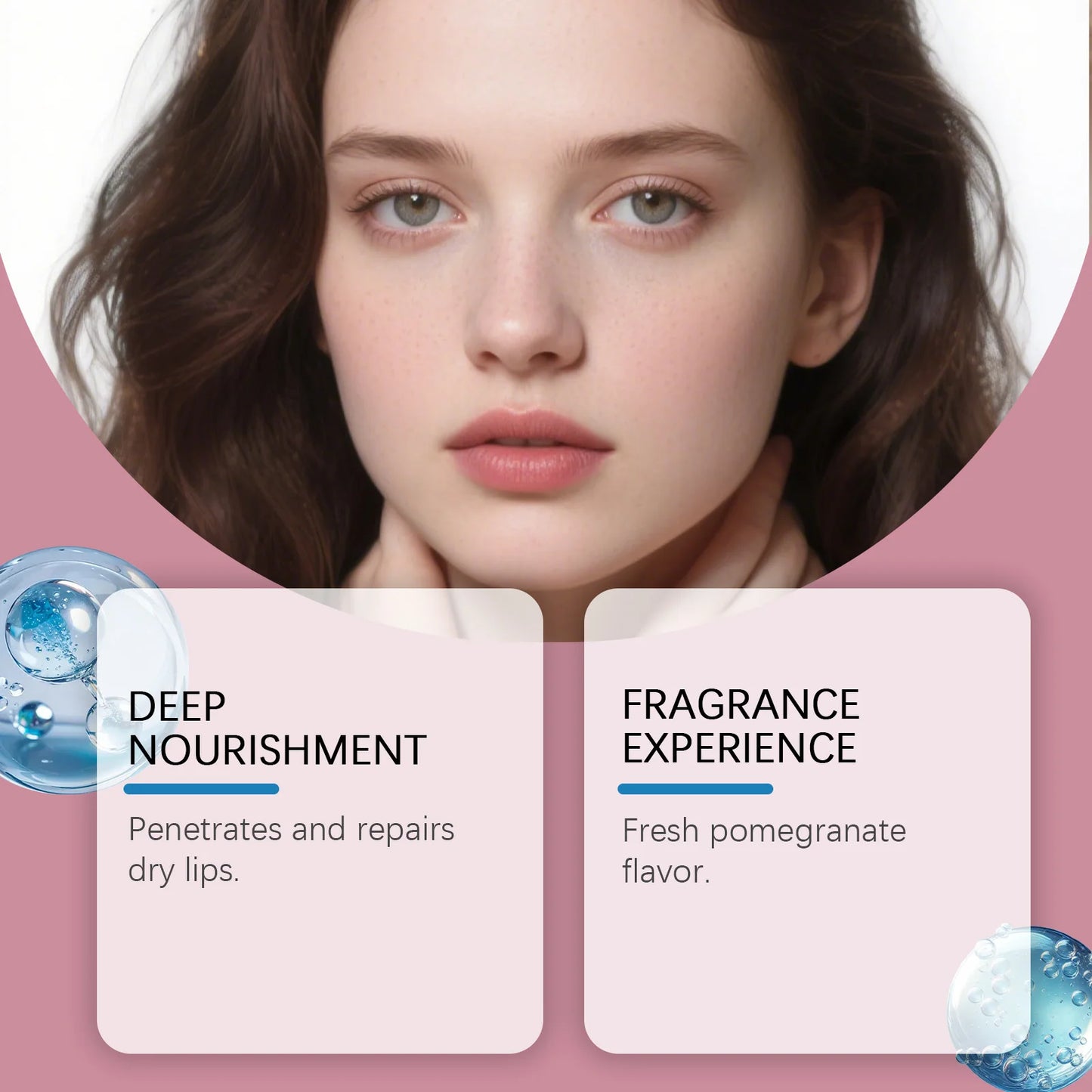 Lip Mask Overnight Moisturizing Lips Butter Balm with Hyaluronic Acid Smooth Lips Lines Anti-Cracking Exfoliating Dry Lips Care