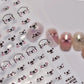 Gold Snowflake Bowknot Snowman Lovely Christmas 3D Self Adhesive Nail Art Sticker Rhinestone 5D Embossed Reliefs Manicure Decals
