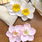 2pcs Boho Style Oversized Faux Flower Hair Clip Set, Elegant Beach Side-Bang Decor Headpieces Claw Clips Hair Claws Hair Barrettes, School Stuff, Pink Hair Clips, Vacation Outfits Woman, Girly, Hair Accessories, Valentines Ac