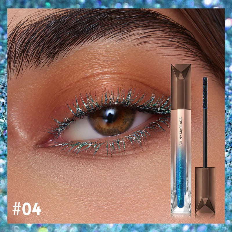 High Quality Perfect Girl Shiny Metallic Lash Mascara Makeup Pearlized Shiny Diamonds Glitter Extension Lashes Mascara Cosmetics