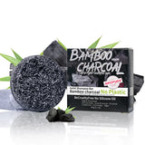 Men's bamboo charcoal solid shampoo deeply cleanses and moisturizes the scalp