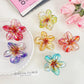 Bohemia Egg Flower Flower Hair Clips Fashion Flower Shape Headwear Shark Clip Plastic Colorful Flowers Claw Vacation