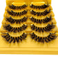 5pairs Mink Eyelashes Invisible Band Lash Extension Natural False Eyelashes Cross Cluster Fairy 3D Faux Big Eye Long Fake Lashes