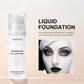 Matte White Liquid Foundation Makeup,Buildable Coverage Primer & Concealer Stick,Waterproof & Long-Lasting for Halloween,Cosplay