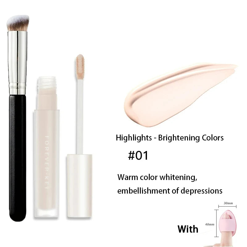 Foreverkey  Liquid Toner Nose Face Shadow Toner Highlighters Shadow Brightening Cosmetics Make Up Brush  Make UpFor Face