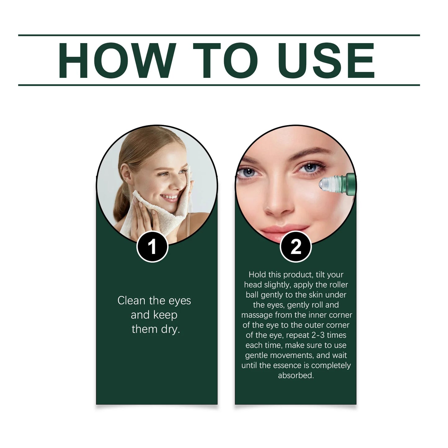 Mint Eye Serum Contains Vitamin C To Reduce Fine Lines and Crow's Feet. Moisturizing Eye Care Products. Skin Care Products