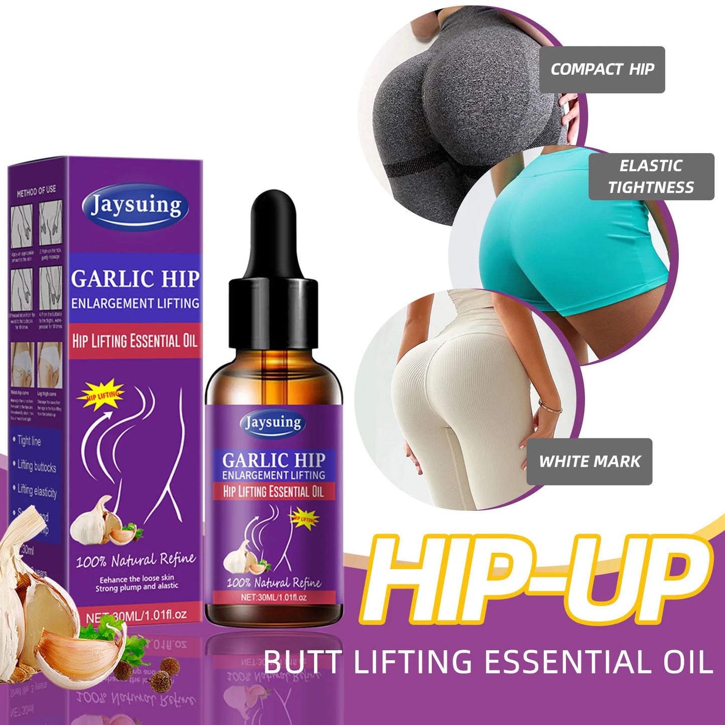 Hip Lifting Oil Butt Firming Enhancer Breast Enlargement Ass Massage Serum Tightening Shaping Moisturizing Buttock Essential Oil