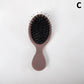 1Pcs Portable Mini Natural Boar Bristle Oval Hair Brush Comb Head Scalp Massage Comb Salon Hair Care Brush Styling Tool