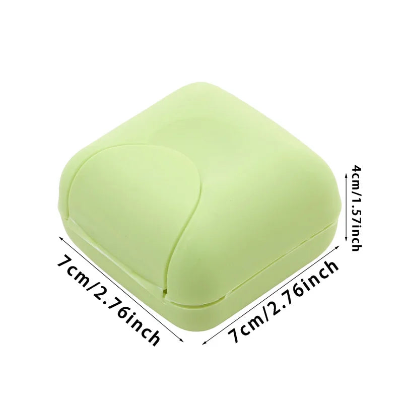 S/L Sizes Portable Travel Soap Box Container Bathroom Acc Home Plastic Soap-Boxes with Cover Candy Color Soaps Soap Holder