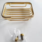 Gold Soap Dishes Soap Basket Wall Mounted Soap Dish Bathroom Accessories Bathroom Furniture Toilet Balcony Glass Soap Holder