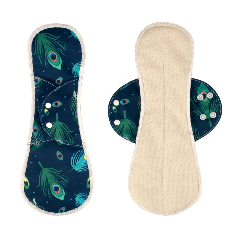 2pcs Reusable Menstrual Pads Heavy Flow Overnight Daily Pads Panty Gasket Washable Sanitary Cotton Pads for Women New Arrival