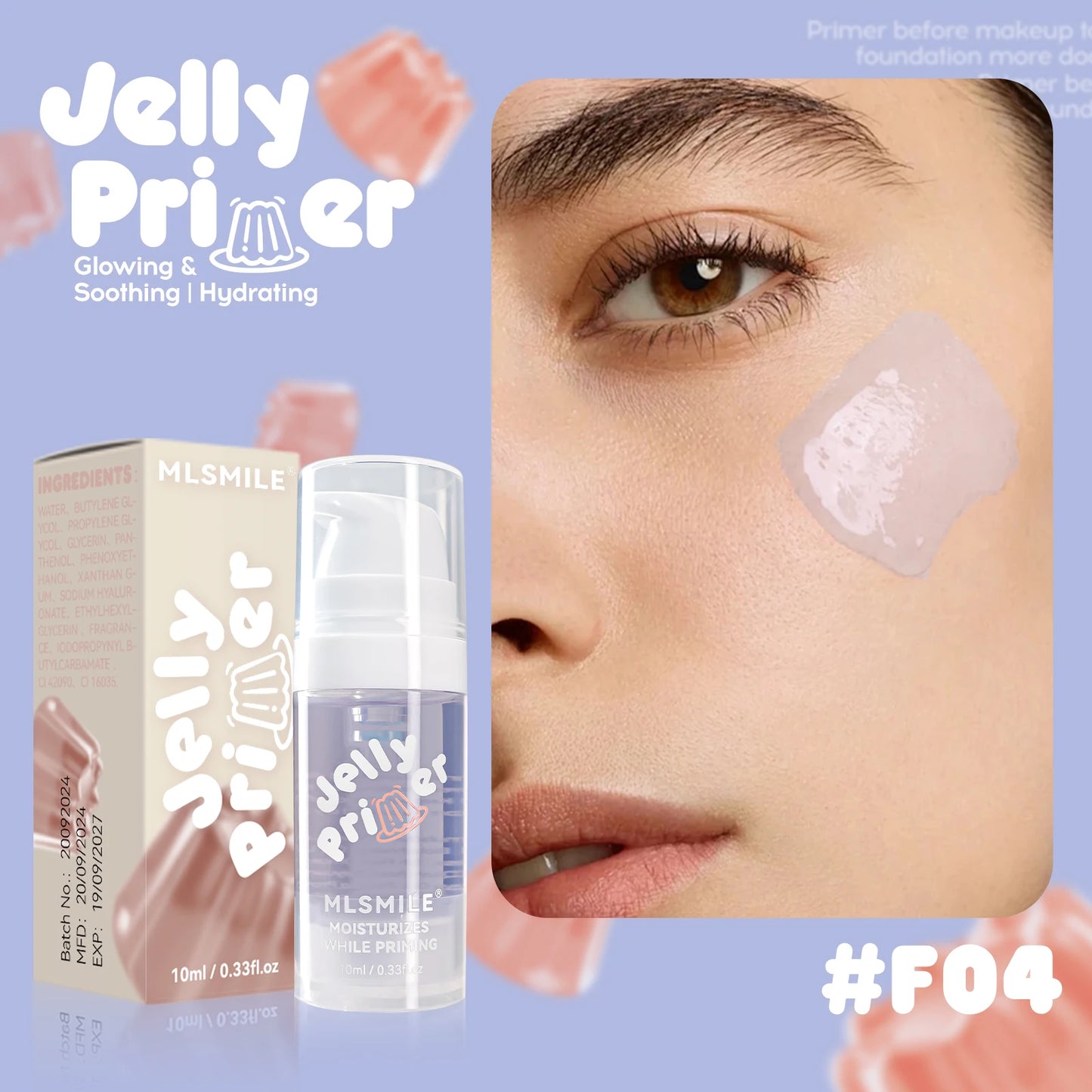 Transparent Jelly Primer Makeup Base Invisible Pore Oil-control Matte Finish Long Lasting Makeup Holding Pre Makeup Primer Gel