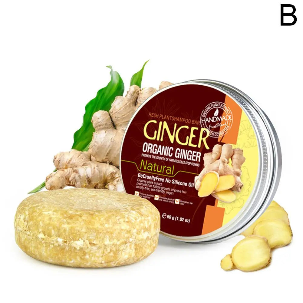 Rosemary Shampoo Soap Ginger/bamboo/lavender/Polygonum Multiflorum Deep Cleansing Soap Bar For Treated Dry Damaged Hair Care