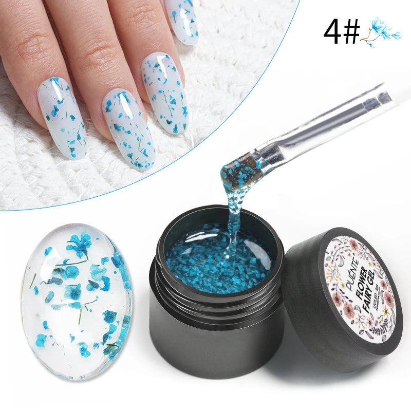 PUENTE 7.5ML Golden Gems Cat Magnetic Gel Nail Polish Pink Brown Blue Colors Golden Glitter Cat Eye Soak Off UV Nail Art Varnish