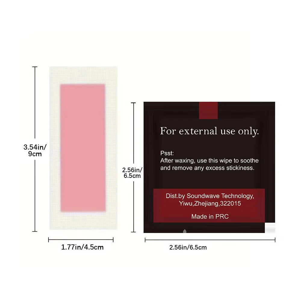 20/40Pcs Professional Hair Removal Wax Strips Waxing Wipe Sticker For Face Leg Lip Eyebrow Leg Arm Body Hair Remove