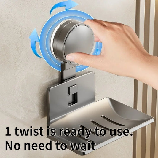No Need To Drill Suction Cup Bathroom Drain Soap Storage Holder Soap Dish Storage Rack Bathroom Accessories