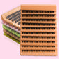 8-16MM Individual Cluster Lashes Set Natural Faux Mink Lashes Reusable DIY Tray Lash Extension Thick Volume False Eyelashes Kit
