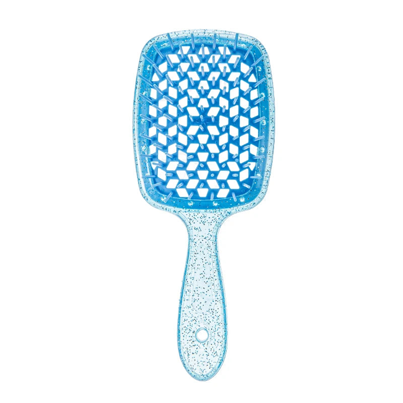 1PCS Colorful Wide Teeth Air Cushion Comb Bakhogold Anti-static Hair Brush with Hollow Design for Scalp Massage