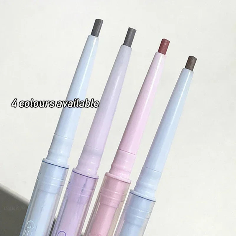 Natural Makeup Double Heads Eyebrow Pencil Waterproof Long-lasting Colourful Transparent Eyebrow Pen Brow Enhancer Drawing Tool