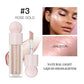 4 Colors Liquid Highlighter Brighten Skin Tone Highlighter Lightweight High Glossy Finish Natural Glow Liquid Luminizer Makeup