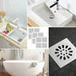 50pcs Disposable Shower Drain Hair Catcher Stickers – Plastic Mesh Blocker for Tub & Sink
