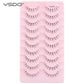 YSDO Natural Mink Eyelashes 3/6/10 Pairs Wispy Faux 3D Mink Lashes Short Fluffy Half False Eyelash Makeup Tools Cat Eye Lashes