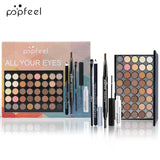 POPFEEL Eye Makeup Set, Eyeshadow Palette, Eyeliner, Mascara, Eyebrow Pencil, Makeup Tool Set Box, Gifts For Women