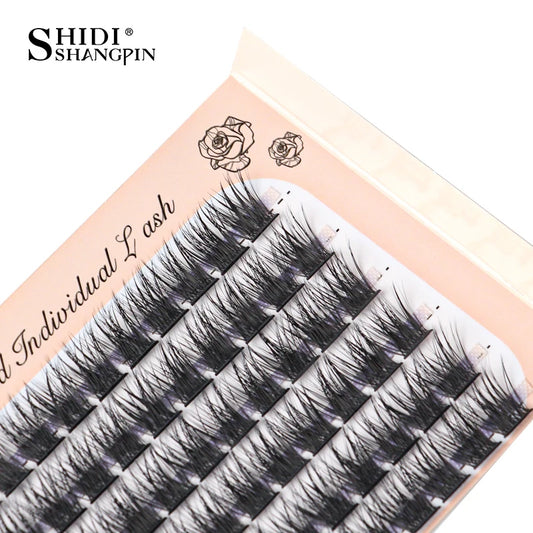 6 Rows 72 Cluster Individual False Lashes 10/12/14 mm Wispy Fluffy Fake Eyelashes Makeup Tools Eyelash Extension Tools Cilios