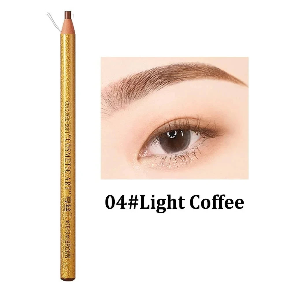 Microblading Eyebrow Pencil Waterproof Sweatproof Long-lasting Wild Eye Brow Tattoo Tinted Makeup Wood Brow Enhancers Cosmetics