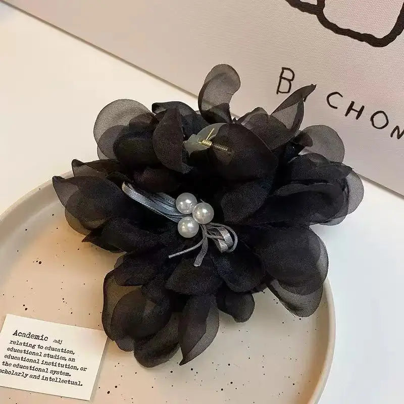 Romantic Elegant Flower Hair Claw Clips For Women Girls Hair Clip Barrette Hairpins Hair Clamps Headwear Hair Accessories Gift