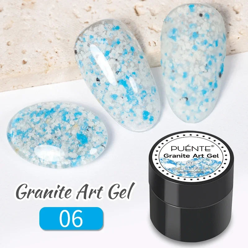PUENTE Pearl Color Builder Nail Gel Polish Hema Free Shell Thread Glitter Nail Extension Semi-Permanent Construction Gel Varnish