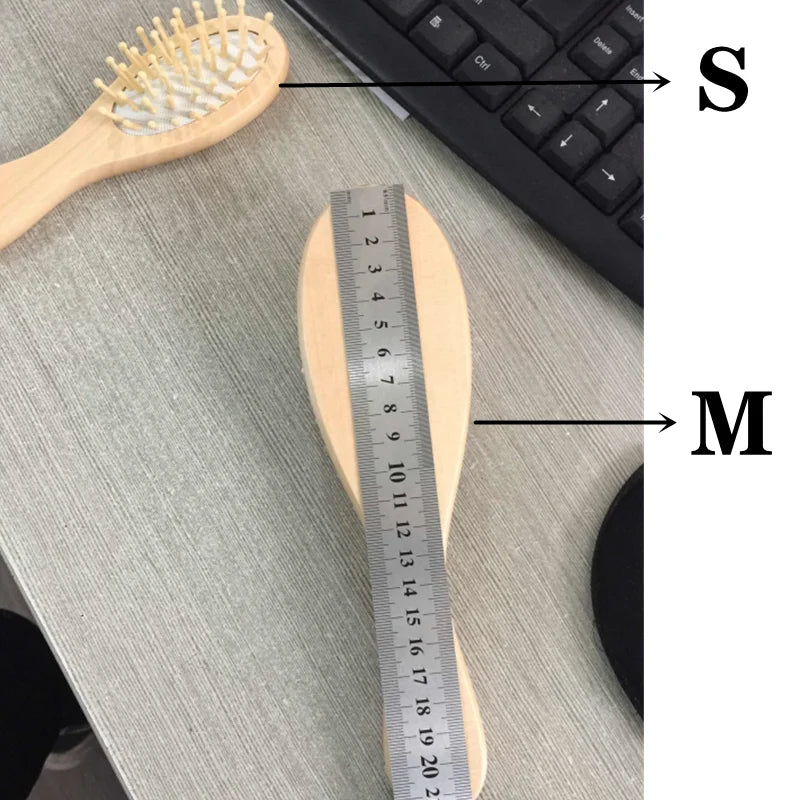 Professional Wood Comb Hairbrush Comb Scalp Healthy Bamboo Comb Healthy Paddle Cushion Hair Loss Styling Massage Brush Hair Car