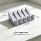 Creative Silicone Draining Soap Dish, Large Bathroom Soap Holder, Quick-Dry No Water Accumulation, Convenient Hand Soap Dish