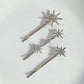 Wedding Bride Hair Clip Pins Set Metal Crystal Starburst Hairpins Luxury Bridal Hair Barrettes Fashion Hair Accessories
