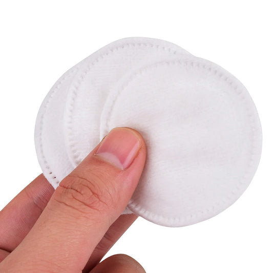 Disposable 100PCS Cosmetic Wipes Nail Art Cleaning Round Pads Soft Daily Supplies Facial Cotton Makeup Remover Tool